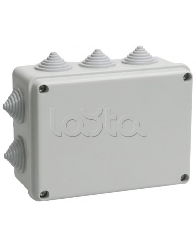 Коробка КМ41242 распаячная для о/п (RAL7035, 10 гермовводов) IEK UKO10-150-110-070-K41-55 в Липецке Распределительные коробки Pintop.ru