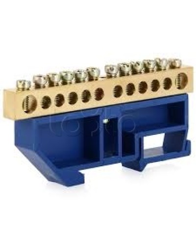 Шина нулевая с DIN-изолятором ШНИ-6x9-10-Д-С IEK YNN10-69-10D-K07 в Липецке Клеммные колодки Pintop.ru