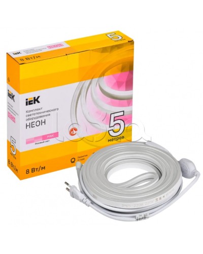 Комплект DIY (2835P120-8-IP65-220В 5м + др.) IEK (LSR5-P-120-65-2-05-S0) в Липецке Источники света(Лампы) Pintop.ru