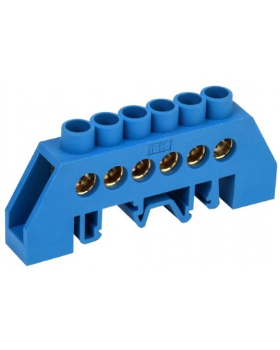 Шина нулевая ШНИ-8х12-6-КС-С IEK (YNN10-812-6DP-K07) в Липецке Клеммные колодки Pintop.ru