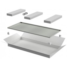 ITK LINEA N Дверь металлическая 600мм шкафа 18U сер. (LN35-18U6X-DM)