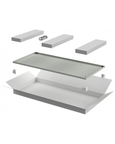 ITK LINEA N Дверь металлическая 800мм шкафа 28U сер. (LN35-28U8X-DM) в Липецке Аксессуары для стоек и шкафов Pintop.ru