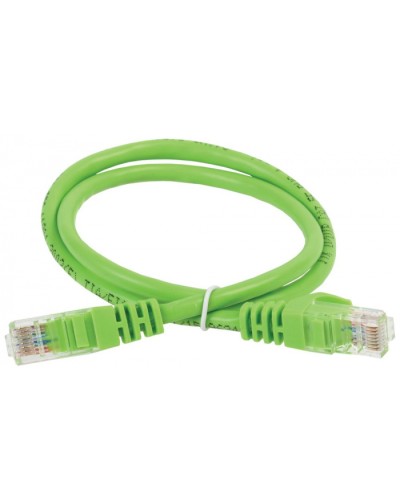 ITK Коммутационный шнур (патч-корд), кат.5Е UTP, 2м, зеленый (PC02-C5EU-2M) в Липецке Патч-корды и пигтейлы Pintop.ru