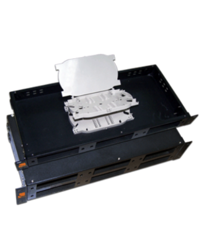 Кросс оптический 19 стоечный на 6 адаптерных панелей, 2U, с 4-мя сплайс-кассетами LANMASTER LAN-FOBM-RM-6P в Липецке Кросс оптический Pintop.ru