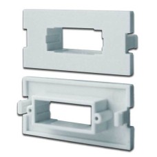 Вставка модульная под SC дуплексный адаптер в розетку LAN-MB, белая LANMASTER LAN-MBP-2SC-WH