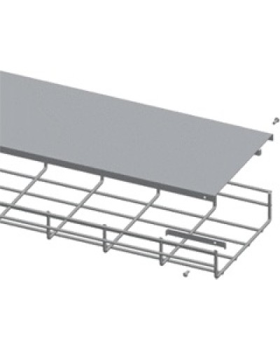 Крышка для лотка шириной 100мм, 1м. LANMASTER LAN-MT-AB100-EZ в Липецке Аксессуары для лотков Pintop.ru