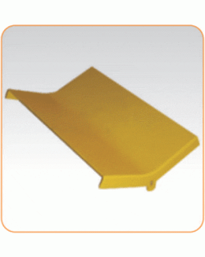 Крышка внутреннего изгиба 45° оптического лотка 240 мм, желтая LANMASTER LAN-OT240-IC45C в Липецке Аксессуары для кабель-канала Pintop.ru