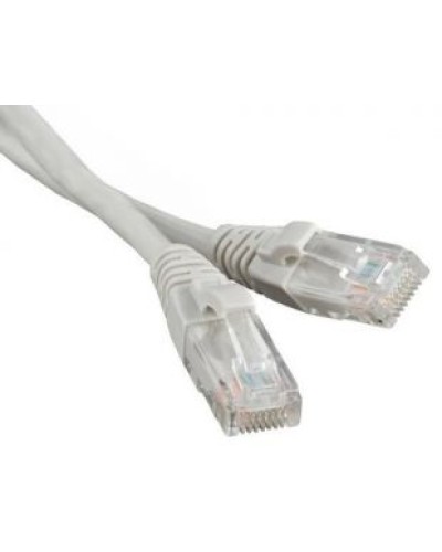 Патч-корд RJ45 - RJ45, 4 пары, UTP, категория 5е, 5 м, серый, LSZH LANMASTER LAN-PC45/U5E-5.0-GY в Липецке Патч-корды и пигтейлы Pintop.ru