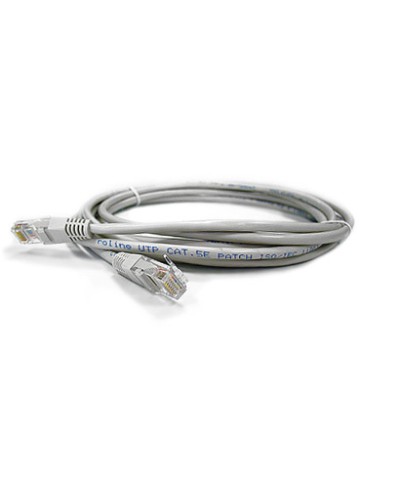 Патч-корд RJ45 - RJ45, 4 пары, UTP, категория 6, 0.5 м, серый, LSZH LANMASTER LAN-PC45/U6-0.5-GY в Липецке Патч-корды и пигтейлы Pintop.ru