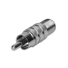 Переходник RCA (штекер) - F-(розетка) LAZSO APRF10(100)