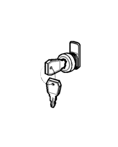 Замок и ключ для щитов встраиваемых и распределительных Legrand 001491 в Липецке Расходные материалы для шкафов и стоек Pintop.ru