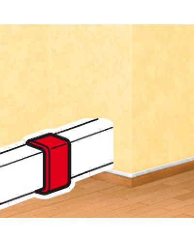 Накладка на стык DLPlus 60х16/20 белый Legrand (033608) в Липецке Аксессуары для кабель-канала Pintop.ru