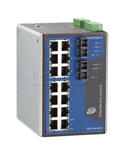 Коммутатор управляемый промышленный 16-портовыйMoxa EDS-516A-MM-SC в Липецке Коммутаторы Pintop.ru