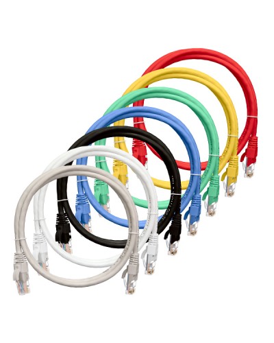 Шнур коммутационный 2хRJ45/8P8C U/UTP кат.5е (NMC-PC4UD55B-010-RD) NIKOMAX (1м) в Липецке Патчкорды (медные) Pintop.ru