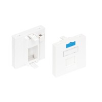 Вставка 45x45 KeyStone 1 порт NIKOMAX (NMC-PM1P-PF-WT)
