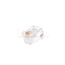 Разъем RJ-11 телефонный (100шт/уп) NIKOMAX (NMC-RJ64RE06UC1-100)