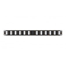 Панель коммутационная 19", 1U, 24 угловых порта NIKOMAX NMC-RP24UE2-AN-1U-BK