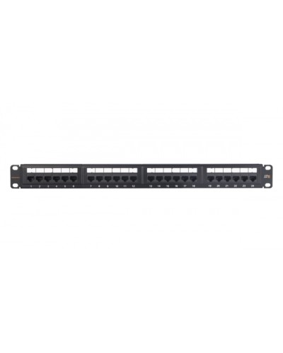 Панель коммутационная NIKOMAX NMC-RP24UE2-ES-1U-BK в Липецке Патч панель Pintop.ru