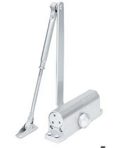 Доводчик NOTEDO DC-090-НО EN4 с ФОП (серебро) в Липецке Доводчики Pintop.ru