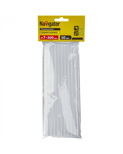 Клей Navigator 93 244 NEM-Ks01-7-270-H10 (стержень, 7 мм*270 мм, 10 шт) в Липецке Аксессуары для кабель-канала Pintop.ru