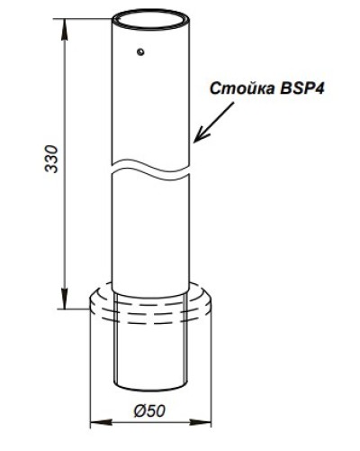 Стойка PERCo-BSP4 в Липецке Дополнительное оборудование для СКУД Pintop.ru