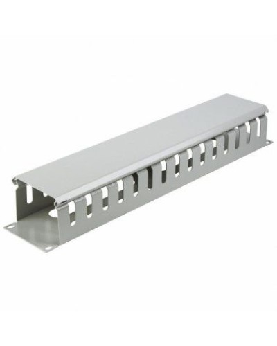 Органайзер кабельный горизонтальный с крышкой, 19, 2U, глубиной 72 мм, металл, RAL 7035 REXANT 04-2645 в Липецке Кабельные органайзеры Pintop.ru