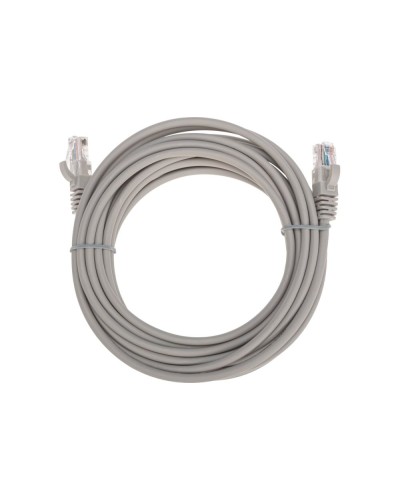 Патч-корд U/UTP, CAT 5e, RJ45-RJ45, 26AWG, LSZH, серый, 5м REXANT 02-0100-5 в Липецке Патчкорды (медные) Pintop.ru