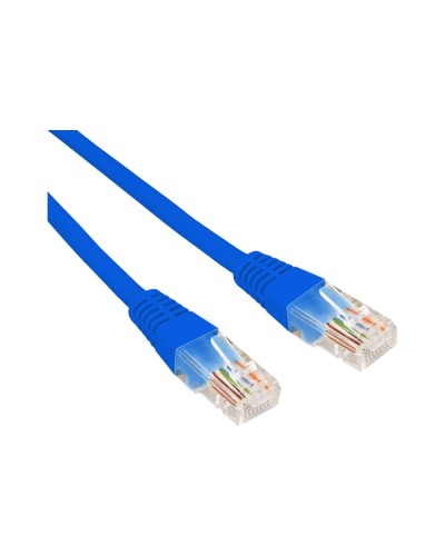 Патч-корд U/UTP, CAT 6, RJ45-RJ45, 26AWG, LSZH, синий, 0,3м REXANT 02-0294-03 в Липецке Патчкорды (медные) Pintop.ru