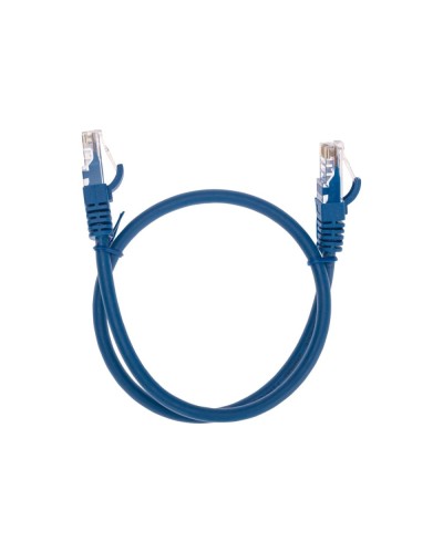 Патч-корд U/UTP, CAT 6, RJ45-RJ45, 26AWG, LSZH, синий, 0,5м REXANT 02-0294-05 в Липецке Патчкорды (медные) Pintop.ru