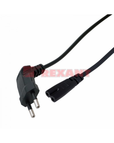 Шнур сетевой (угловая вилка) 2x0.75мм² 1.5М (10шт/уп) REXANT 11-1104 в Липецке Патч-корды и пигтейлы Pintop.ru