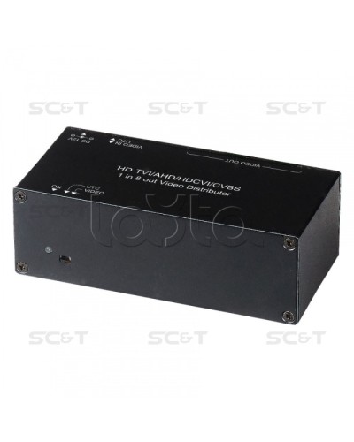 Распределитель видеосигнала HDCVI/HDTVI/AHD SC&T CD108HD в Липецке Видеоусилители, Модуляторы, Делители Pintop.ru