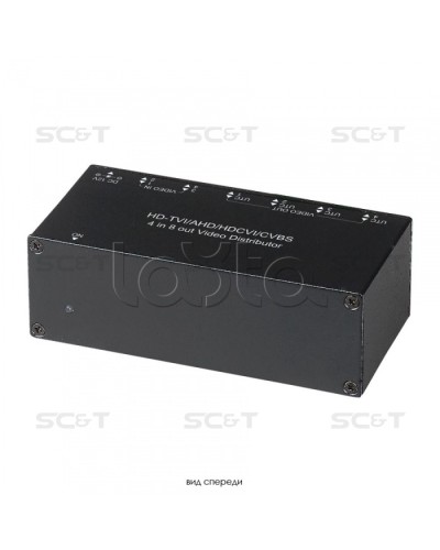 Распределитель видеосигнала HDCVI/HDTVI/AHD/CVBS SC&T CD408HD в Липецке Видеоусилители, Модуляторы, Делители Pintop.ru