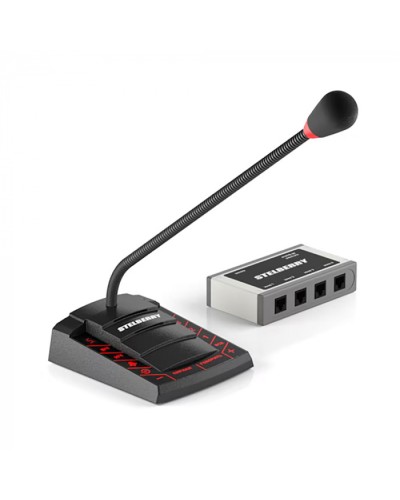 Пульт громкого оповещения STELBERRY F-741 в Липецке Микрофонные консоли и микрофоны Pintop.ru