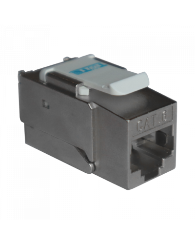 Модуль Keystone RJ45, Cat.6, STP, 90 градусов, белый TWT (TWT-OK45STP/6-WH) в Липецке Коннекторы и разъемы Pintop.ru