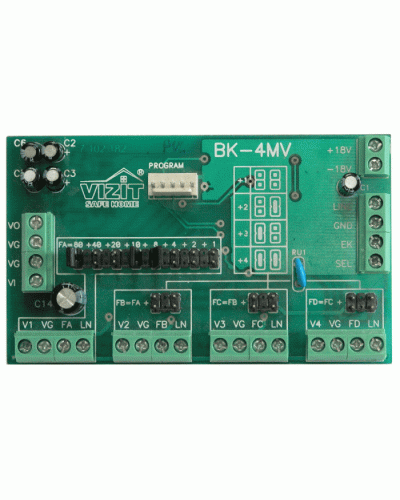 Плата печатнаяв сборе Vizit ЗИП БК-4МVE в Липецке Аксессуары для многоабонентных систем Pintop.ru