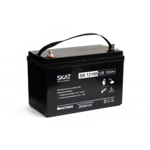 Бастион SKAT SB 12100 АКБ свинцово-кислотная тип AGM 12V 100Ач Iзар.30А, клеммы под болт М6