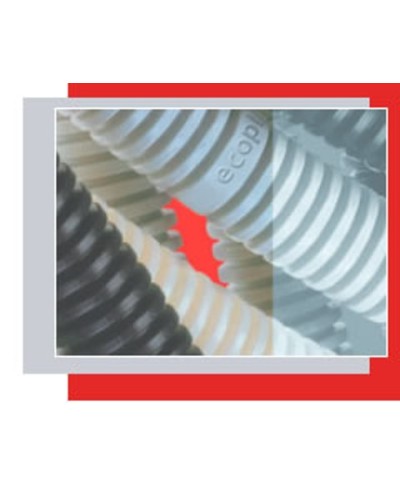 Труба гофр. ПВХ 16 мм (100 м) Экопласт (10016) в Липецке Труба гофрированная Pintop.ru