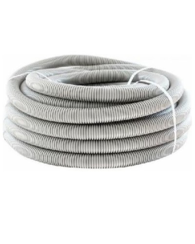 Труба гофр. ПНД HF 50 мм с зондом лёгкая серый (15 м) ОКЛ Экопласт 20150HF в Липецке Труба гофрированная Pintop.ru