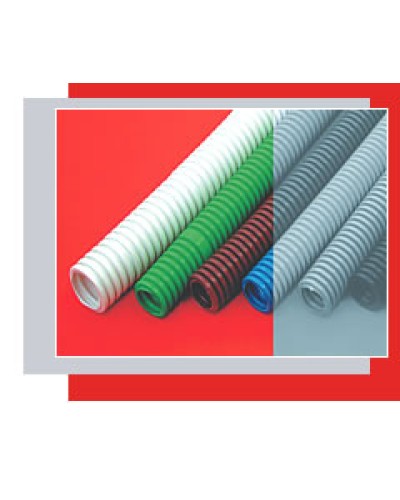 Труба гофрированная ПНД тяжелая диам 25 мм, с зондом Экопласт 21125 в Липецке Труба гофрированная Pintop.ru