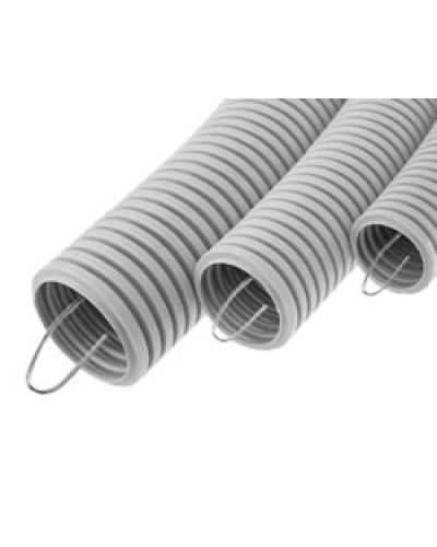 Труба HFFR гофрир. тяжелая, с зондом, без галогена, ПЛЛ 50ммЭкопласт 21150HFR-W в Липецке Труба гофрированная Pintop.ru