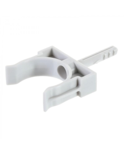 Держатель с дюбелем без шурупа D32мм (черный) Экопласт (41432BL) в Липецке Аксессуары для кабель-канала Pintop.ru