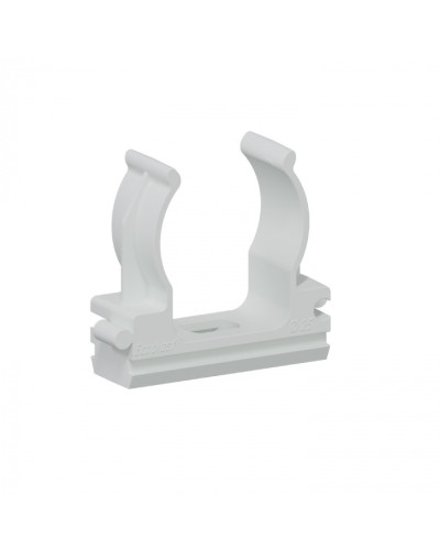 Клипса для аспирационной системы D25мм, АБС, цвет белый Экопласт (49725-50W) в Липецке Пожарные извещатели Pintop.ru