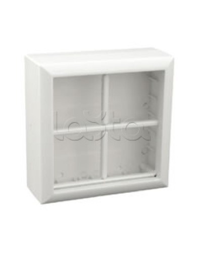 Коробка для открытой проводки на 4 поста 45х45 мм Экопласт 72948 в Липецке Распределительные коробки Pintop.ru