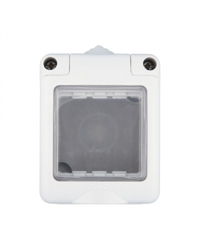 Коробка для о/п, герметичная с прозрачной, силиконовой панелью, 45х45мм IP55 (серый) LK45 (855003) в Липецке Распределительные коробки Pintop.ru