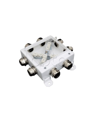 Коробка монтажная огнестойкая Гефест КМ-О (12к*6,0)-IP66 1212, 8 вводов 123х123х6 в Липецке Распределительные коробки Pintop.ru