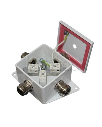 Коробка монтажная огнестойкая Гефест КМ-О (4к*6,0)-IP66, два ввода 80х80х68 в Липецке Распределительные коробки Pintop.ru