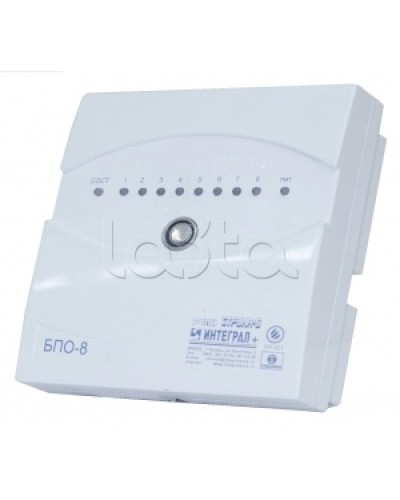 Блок проводной объектовый Интеграл + БПО-8 в сборе с ИБП в Липецке Приемно-контрольные приборы Pintop.ru
