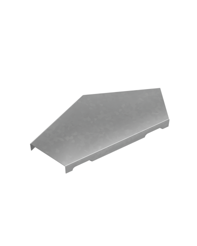 Крышка горизонтального угла 45 гр. 50 мм ПЛЮС INOX304 КМ-Профиль (KGLplus45-50 INOX304) в Липецке Аксессуары для лотков Pintop.ru