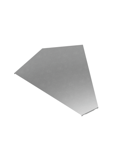 Крышка горизонтального угла 45 гр. 600 мм ПЛЮС КМ-Профиль (KGLplus45-600) в Липецке Аксессуары для лотков Pintop.ru