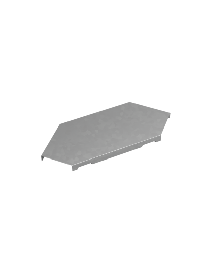 Крышка горизонтального угла 90 гр. 50 мм ПЛЮС INOX304 КМ-Профиль (KGLplus90-50 INOX304) в Липецке Аксессуары для лотков Pintop.ru